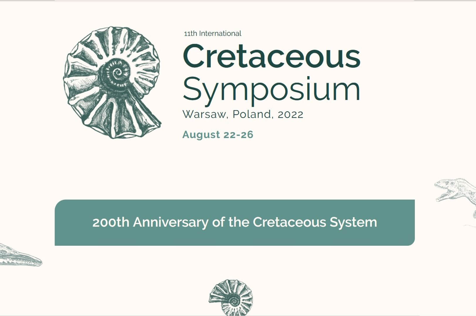 11th International Cretaceous Symposium Wydział Geologii