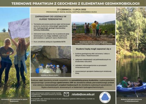 plakat_Terenowe Praktikum z geochemii z elementami geomikrobiologii