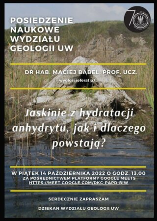 plakat Posiedzenie Naukowe WG – 14.10.2022 r.