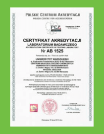 Certyfikat akredytacji