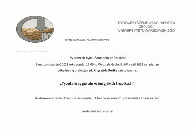 Wykład Krzysztofa Renika – 09-03-2023