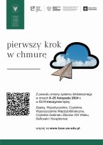 Ogłoszenie – zmiany w funkcjonowaniu BUW w dniach 08-25.11.2024 (PL)