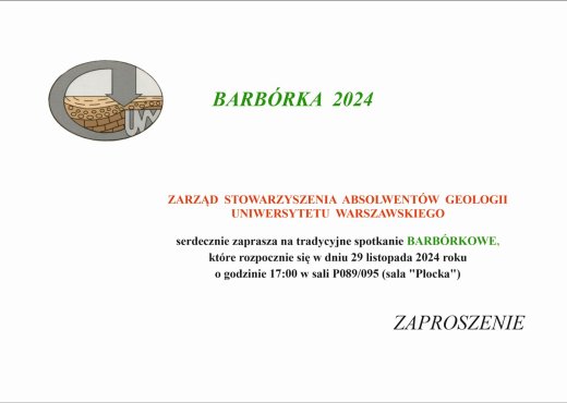 Zaproszenie – BARBÓRKA 2024