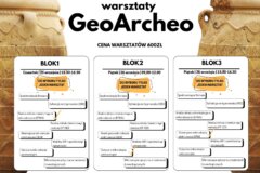 GeoArcheo – przykładowy wybór warsztatów